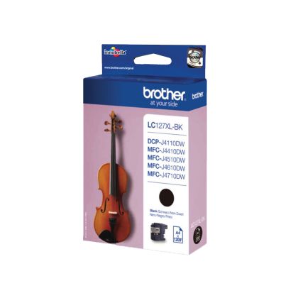 Оригинален патрон Brother LC127XL, J4510DW, 1200 страници/5%, Black