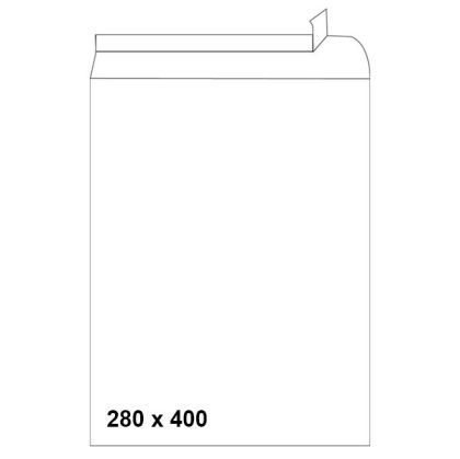 Плик бял Е4 280х400 mm Стикер 1 бр.