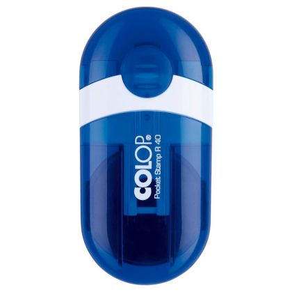Джобен кръгъл печат Colop Pocket R40 Indigo син