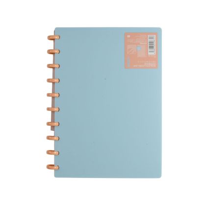 Sworld Тефтер Block, B5, със спирала, широки редове, 80 листа, син