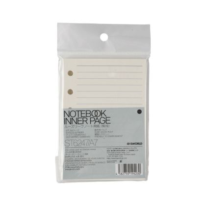 Sworld Листове за органайзер, А7, широки редове, 50 листа