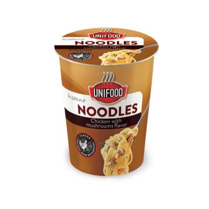 Uni Food Спагети с пиле и гъби, инстантни, в чаша, 70 g