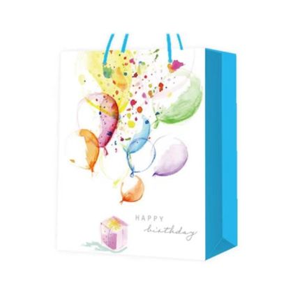 Подаръчна торбичка Happy Birthday, балони, 30 х 41.5 х 12 cm