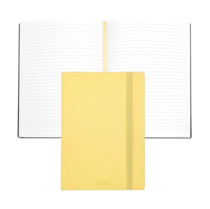 Hugo Boss Тефтер Pastel Classic, A5, на редове, светложълт