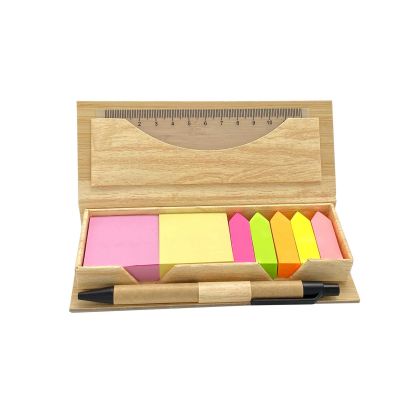 Office 1 Комплект листчета Linea, линия и химикалка, в бамбукова кутия