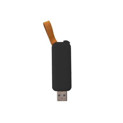 Office 1 USB флаш памет Slide, USB 2.0, 16 GB, без лого, черна