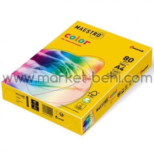 Цветна хартия IQ Color Ярко жълт №50 А4 500 л.