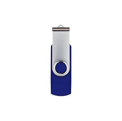Office 1 USB флаш памет Swivel, USB 3.0, 16 GB, Type-C OTG, синя