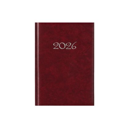 Календар-бележник Виктория, без дати, A5, твърда подвързия, бордо