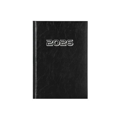 Календар-бележник Витоша, с дати, А5, черен