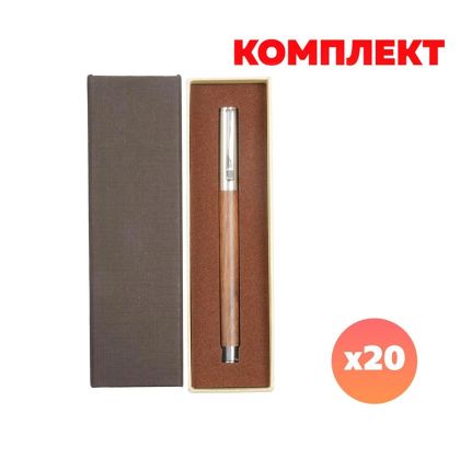 Timberink Химикалка, метал и дърво, в кутия, с включено гравиране, 20 броя