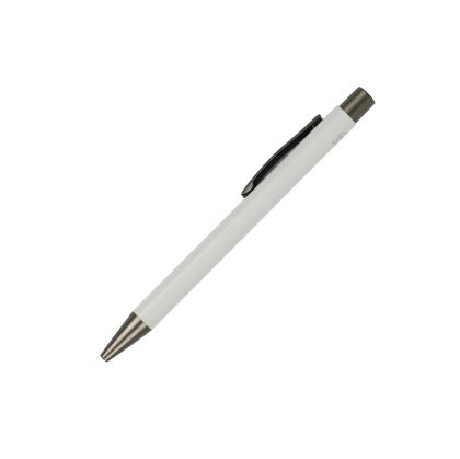 Office 1 Химикалка Real, рециклиран алуминий, бяла