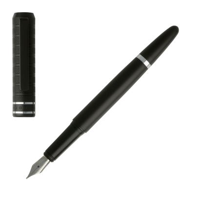 Hugo Boss Писалка Level Structure, в кутия, черна