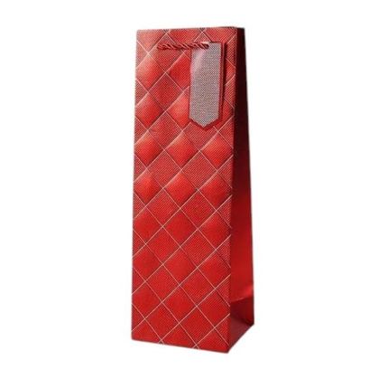 Торбичка за вино, мозайка, 12 х 35 х 9 cm, червена