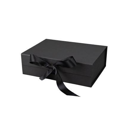 Office 1 Кутия Gift Box, с магнитно затваряне, сгъваема, 33 х 27 х 12 cm, черна