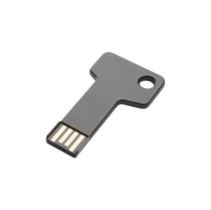 Office 1 USB флаш памет Stick key, USB 2.0, 8 GB, с форма на ключ, черен