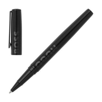 Hugo Boss Ролер Label, в кутия, черен