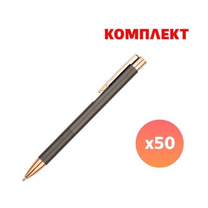 Химикалка Jaipur, метална, сива, с пълноцветен печат, 50 броя