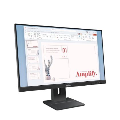 Монитор Lenovo ThinkVision E24-40, 23.8'', Display Port, VGA, IPS, 16:9, 250 cd/m2, 6 ms