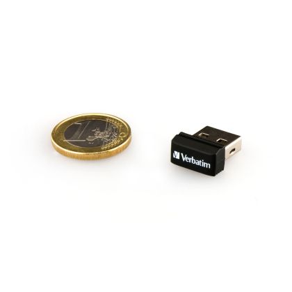 USB флаш памет Verbatim Nano, USB 2.0, 16 GB, черна