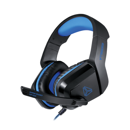 Слушалки Yenkee 3005 Guerrilla, геймърски, 3.5 mm жак, 108 dB, 2.1 m кабел, черно-сини