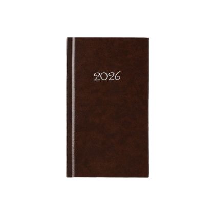 Календар-бележник Слим, седмичник, 9 x 16 cm, кафяв