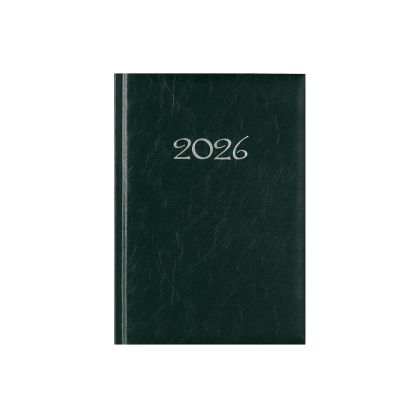 Календар-бележник Виктория, без дати, A5, твърда подвързия, зелен