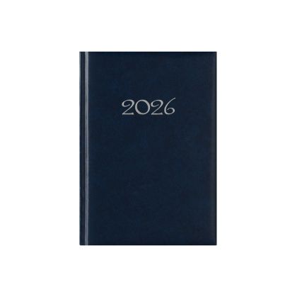 Календар-бележник Виктория, без дати, A5, твърда подвързия, син