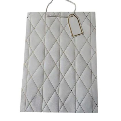 Подаръчна торбичка, каре, 30 х 42 х 12 cm, бяла