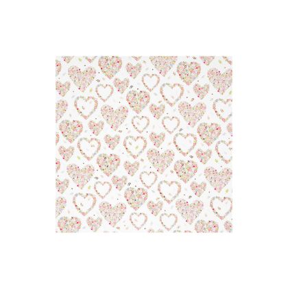 Goldbuch Хартия за опаковане, 50 х 70 cm, сърца с цветя