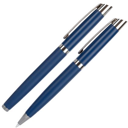 Комплеккт Wellington Liberty, химикалка и ролер, СИН