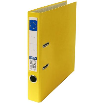 Класьор Europa A4, 5,5 cm Жълт