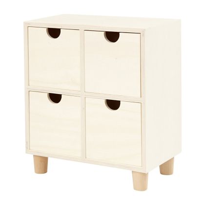 Creativ Company Шкаф с 4 чекмеджета, 23 x 20 x 11.5 cm