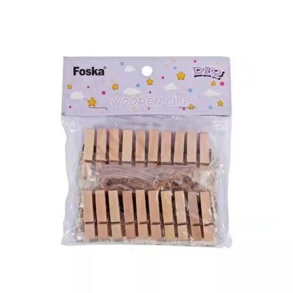 Foska Щипки, дървени, 35 х 7 mm, 20 броя