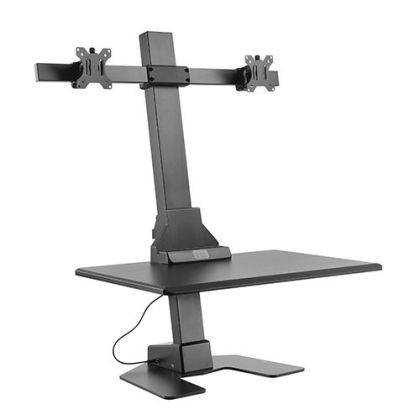 Стойка за 2 монитора Lumi DWS10-T02, 13'' - 32'', максимално тегло 8 kg, черна