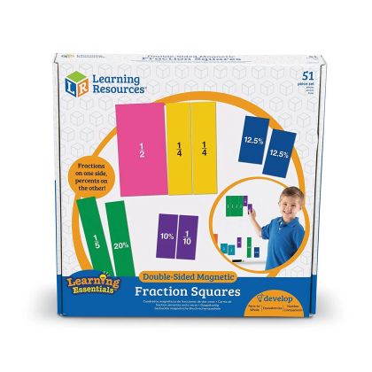 Learning Resources Комплект дроби и проценти, двустранни, магнитни
