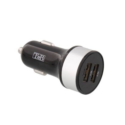 Зарядно устройство TNB, за автомобилна запалка, двойно, 4.8 Ah, USB