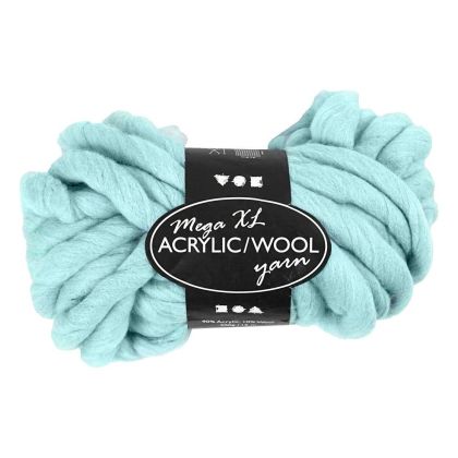 Creativ Company Прежда, акрил/вълна, 15 m, 300 g, тюркоазена