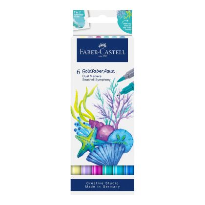 Faber-Castell Маркер Goldfaber Aqua Dual, Pineapple, 6 броя