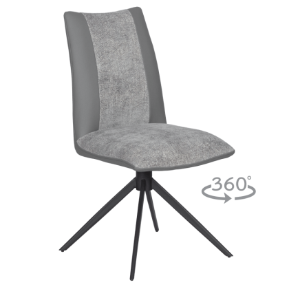 Трапезен стол TULSA - тъмносив