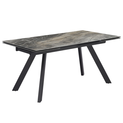 Разтегателна трапезна маса BARCIN - сив / кафяв