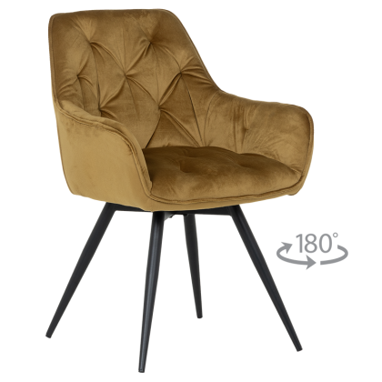 Трапезен стол LATINA PREMIUM - жълт