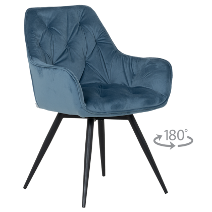 Трапезен стол LATINA PREMIUM - син