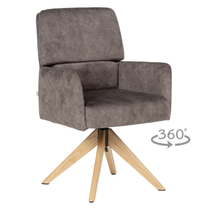 Трапезен стол NARVA W - тъмнобежов