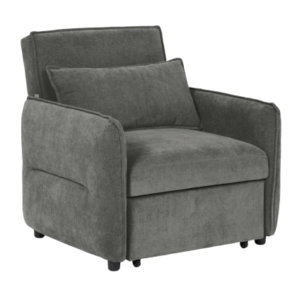 Разтегателен фотьойл AKETI - тъмносив М18