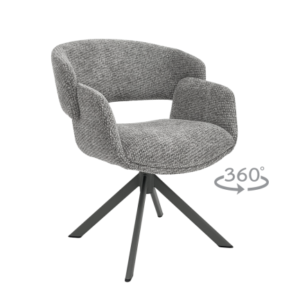 Трапезен стол VORU 8 - сив 44