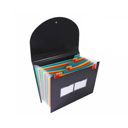 Foska Папка, тип хармоника, A4, с 13 отделения, черна