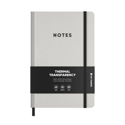 Art Pioneer Бележник, A5, твърда корица, с ластик, 96 листа, черен