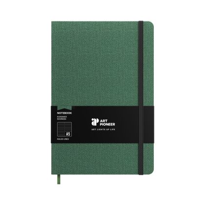 Art Pioneer Бележник Business, A5, твърда корица, 96 листа, зелен