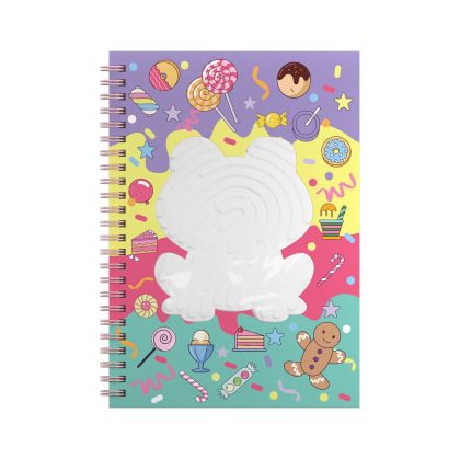 Art Pioneer Тетрадка Frog, A5, широки редове, твърда корица, със спирала, 80 листа